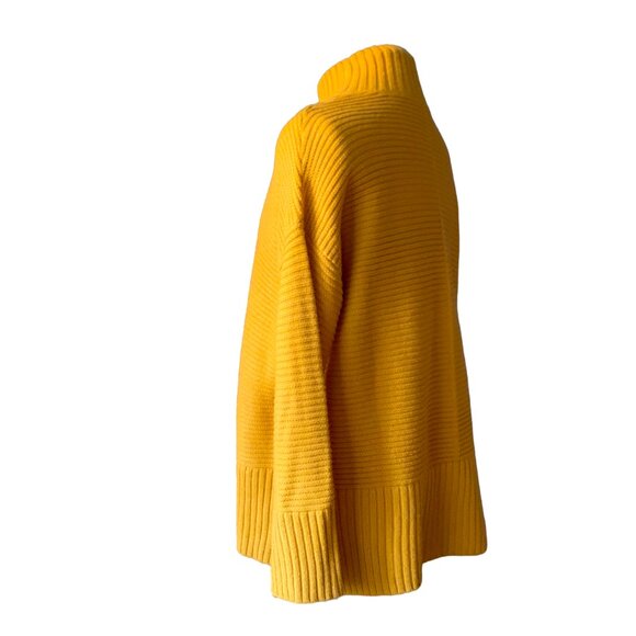 TWIK - Mustard yellow knit mock-neck sweater - Large - Picture 2 of 9